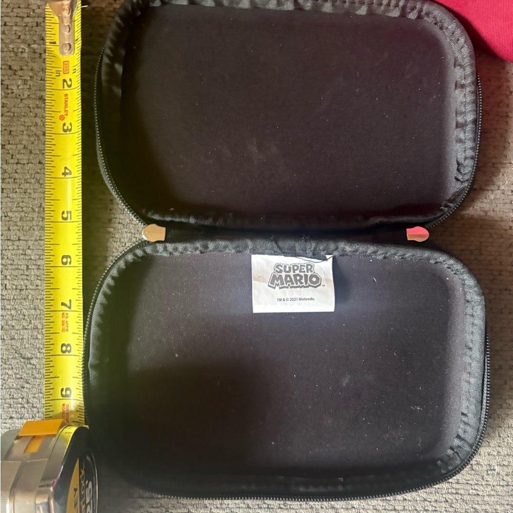 Nintendo Super Mario Black Multi-Color Carry Case - Picture 2 of 2
